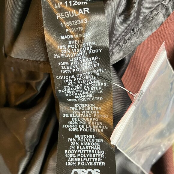 ASOS Design 3 piece Suit 44R Slim fit - Picture 4 of 9